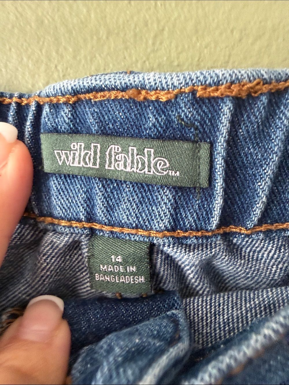 Wild Fable Super High Rise Utility Denim Shorts Sz 14 - Picture 2 of 5